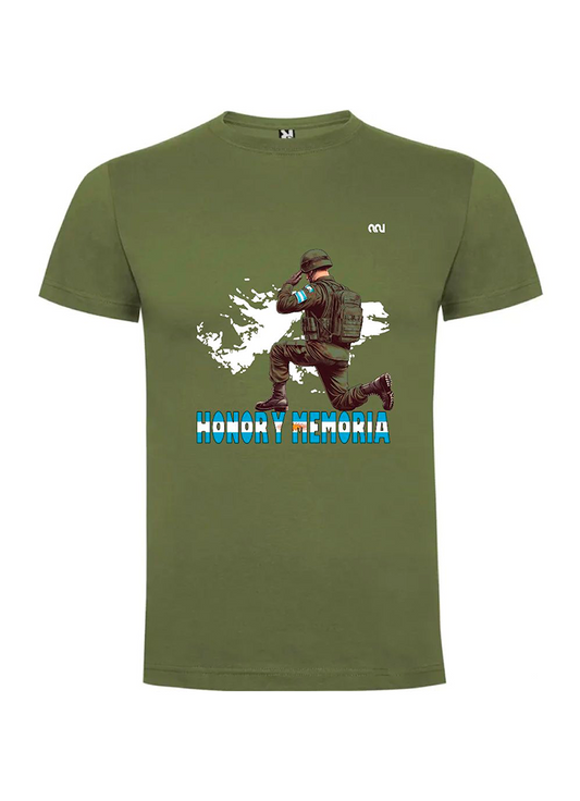 Camiseta Malvinas Verde Militar